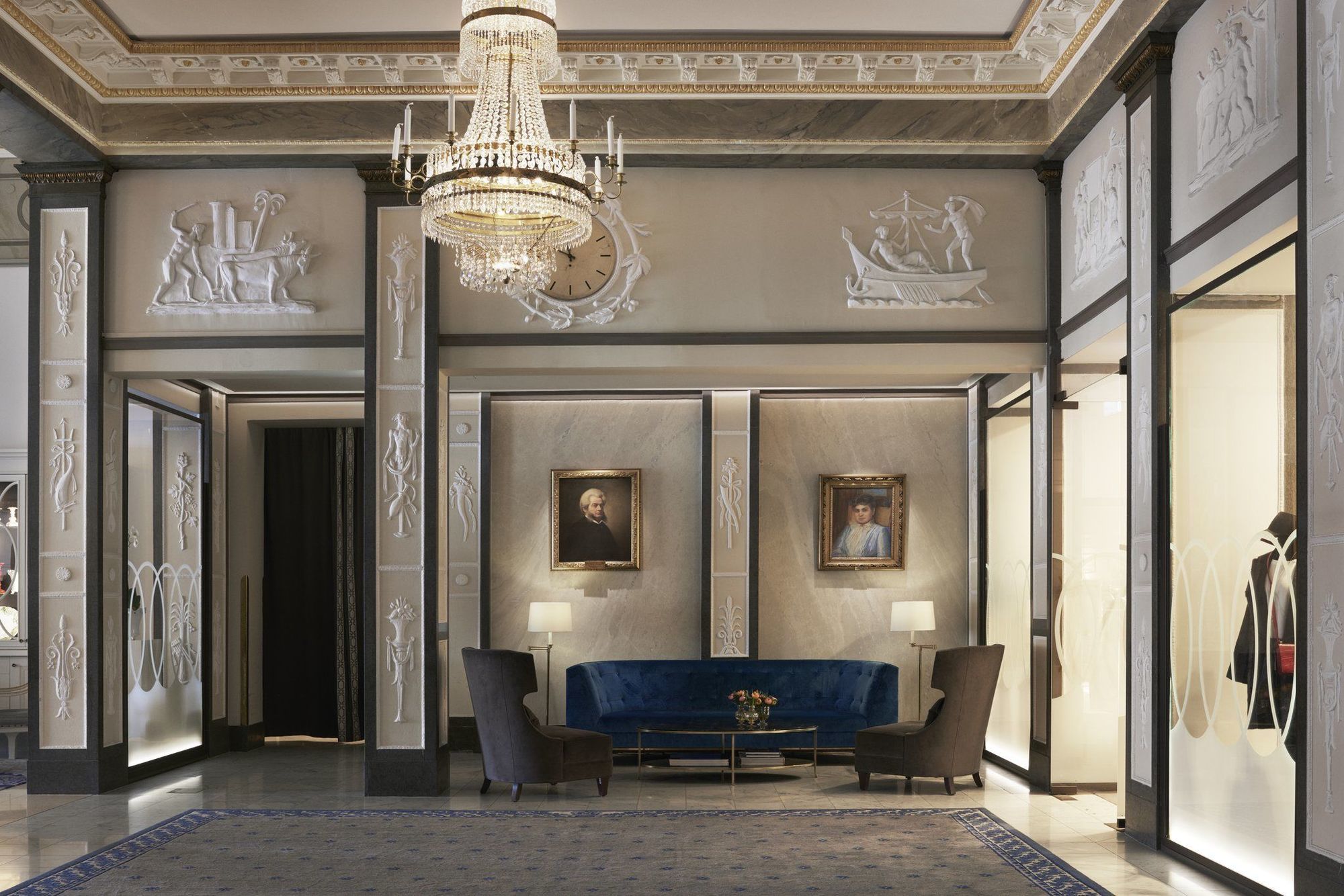 Grand Hotel Stoccolma Esterno foto The interior of the hotel